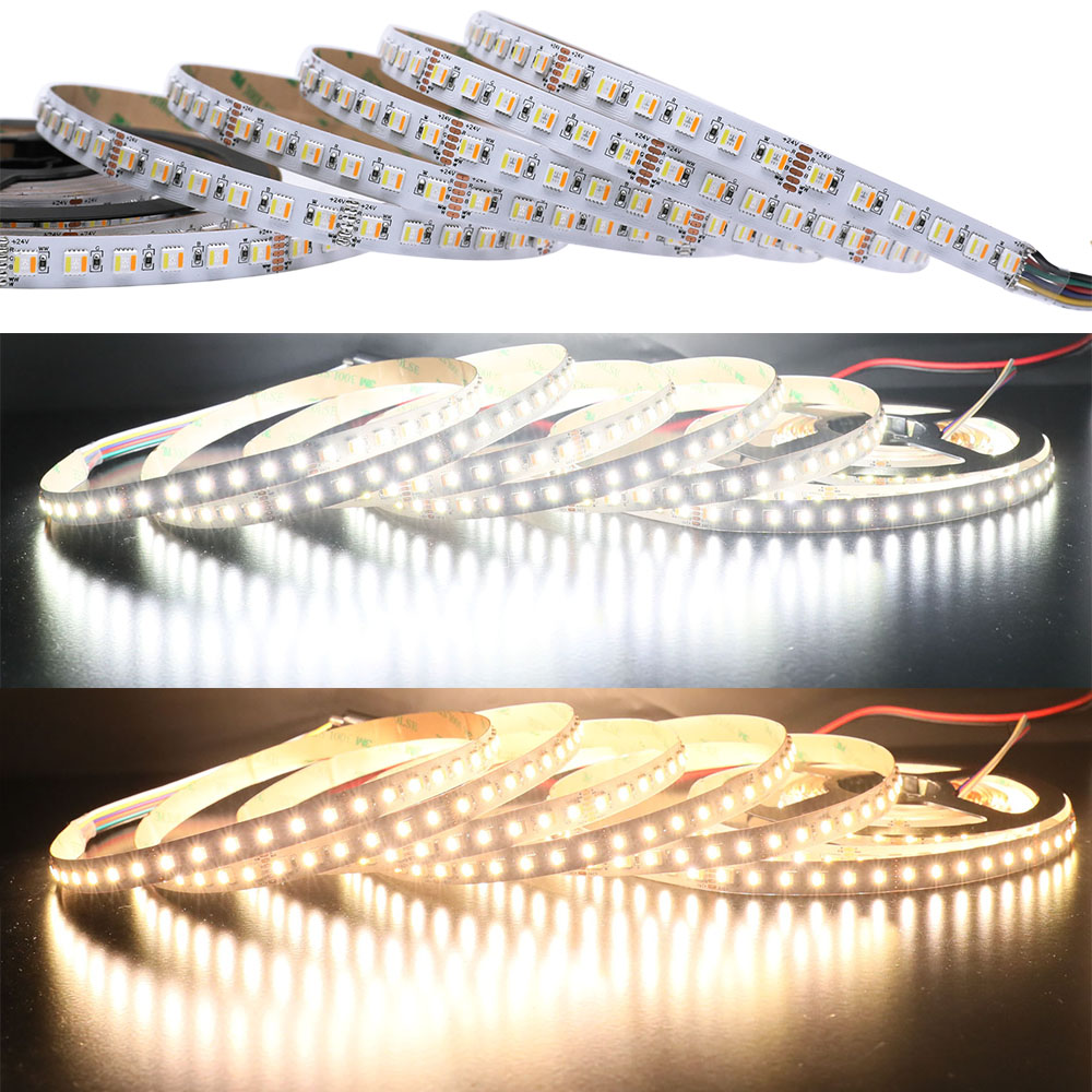 Color Changing RGBCCT 5in1 5050 LED Lights - 12mm 24V LED Strip Light - 96LEDs/m Color Changing RGBCCT 5in1 5050 LED Lights - 12mm 24V LED Strip Light - 96LEDs/m